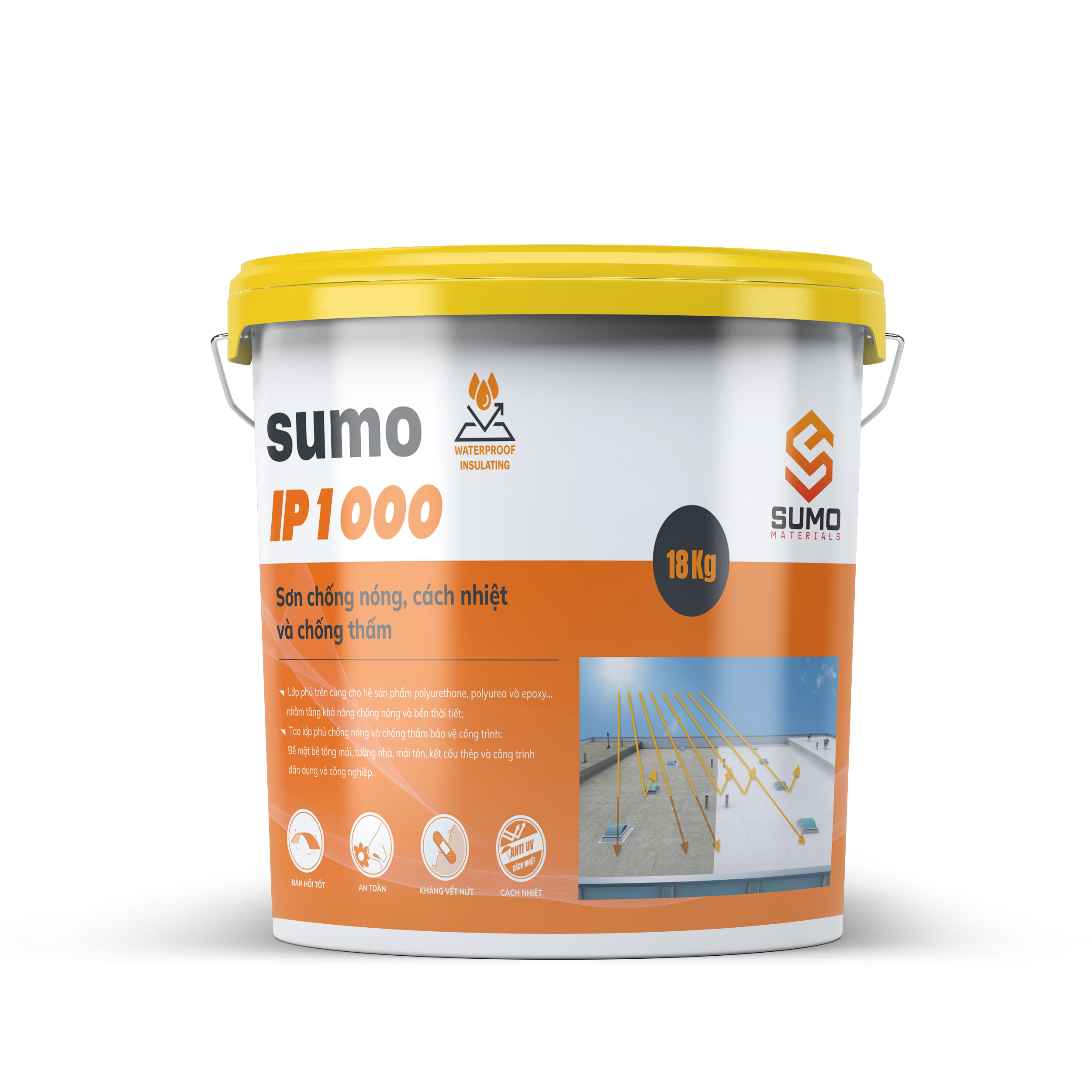 SUMO COAT IP-1000 SƠN CHỐNG NÓNG CÁCH NHIỆT VÀ CHỐNG THẤM